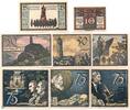 Serienscheine DE 8 Scheine kpl. Notgeld Jena , Set mit 8 Scheinen , Mehl Grabowski 656.2 , von 1921 , Thüringen Serien Notgeld -