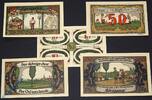 Notgeld De 5 Scheine Notgeld Königsaue , 2 Sets mit 5 Scheinen , Mehl Grabowski 733.1 a und b , von 1921 , Sachsen Anhalt Serien Notgeld -