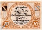 Notgeld Deutschland Notgeld Kamenz 10 Pfennig Notgeld Kamenz , 10 Pfennig Schein - 1918 , Tieste 3355.05.01 , von 1917 , Sachsen Verkehrsausgabe -