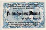 Notgeld De 25 Pf. Notgeld Krappitz , 25 Pfennig Schein , Tieste 3705.05.05 , Schlesien Verkehrsausgabe -