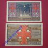 Notgeld DE 2 Scheine kpl. Notgeld Kreis Pyrmont , Niedersachsen , vollständiger Satz mit 2 Scheinen in kassenfrischer Erhaltung , Seriennotgeld , 1085.1 , -