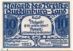 Notgeld De 10 Pf. -r- Notgeld Kreis Quedlinburg , 10 Pfennig Schein r , Mehl Grabowski 1089.1 a , Sachsen Anhalt Seriennotgeld -