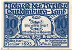 Notgeld DE 10 Pf. -L- Kreis Quedlinburg , 10 Pfennig Schein L , M/G 1089.1 -