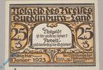 Notgeld De 25 Pf. -g- Notgeld Kreis Quedlinburg , 25 Pfennig Schein g , Mehl Grabowski 1089.1 a , Sachsen Anhalt Seriennotgeld -