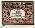 Notgeld De 25 Pf. -Qu- Notgeld Kreis Quedlinburg Land 1089.1.b , 25 Pfennig Schein - Qu - o.D. -