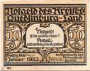 Notgeld De 50 Pf. -Qu- Notgeld Kreis Quedlinburg Land 1089.1.a , 50 Pfennig Schein - Qu - o.D. -