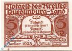 Notgeld De 5 Pf. -g- Notgeld Kreis Quedlinburg , 5 Pfennig Schein g , Mehl Grabowski 1089.1 a , Sachsen Anhalt Seriennotgeld -