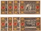 Serienscheine DE 8 Scheine kpl. Lüneburg , Notgeld Set -rot- mit 8 Scheinen in kfr. M/G 840.1 , Niedersachsen -
