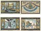 Notgeld De 4 Scheine kpl. Notgeld der Spar und Leihkasse Lütjenburg , Set mit 4 Scheinen in kfr. M/G 842.1 -