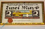 Notgeld De 2 Mk. -Druckfehler- Notgeld Neuhaus , 2 Mark Schein , Druckfehler , Mehl Grabowski 945.1 , von 1921 , Westfalen Seriennotgeld -