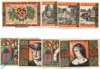 Seriennotgeld Deutschland 8 Scheine kompl. Notgeld Oranienbaum , Set mit 8 Scheinen , Mehl Grabowski 1024.1 , Sachsen Anhalt Serien Notgeld -