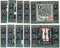 Notgeld DE 10 Scheine kpl. Osterfeld Notgeld , M/G 1033.2 Burg Vondern Set mit 10 Scheinen in kfr. 1921 -