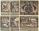 Serienscheine DE 6 Scheine kpl. Notgeld Stadt Osterfeld 1033.1 , Set mit 6 Scheinen in kfr. von 1921 , Westfalen -