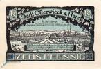 Serienscheine DE 10 Pf. Notgeld Osterwieck , 10 Pfennig Schein 90 x 62 , Mehl Grabowski 1037.1 a , von 1921 , Sachsen Anhalt Seriennotgeld -