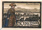 DE 50 Pf. Notgeld Prien , 50 Pfennig Schein , ZickZackLinien , Mehl Grabowski 1074.3 b , von 1920 , Bayern Seriennotgeld -