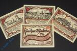 Notgeld DE 4 x 75 Pf. Notgeld Randow , Set mit 4 x 75 Pfennig , Mehl Grabowski 1095.1 , von 1921 , Pommern Serien Notgeld -