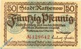 Notgeld De 50 Pf. Notgeld Rathenow , 50 Pfennig Schein weiß , Tieste 5915.10.04 , von 1917 , Brandenburg Verkehrsausgabe -