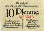 Notgeld Notgeld St. Goarshausen 10 Pfennig Notgeld Sankt Goarshausen , 10 Pfennig Schein , Tieste 6415.05.01 , Rheinland Verkehrsausgabe -