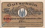 Notgeld DE 50 Pf. Notgeld Schönebeck , 50 Pfennig Schein , Tieste 6635.05.30 , 1921 , Sachsen Verkehrsausgabe -