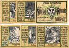 Notgeld DE 6 Scheine kpl. 6 x Notgeld Schopfheim 1201.2 , Hebel Set mit 6 Scheinen in kfr. grün , 1921 -