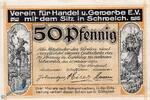 Serienscheine DE 50 Pf. Notgeld Schweich , 50 Pfennig Schein in kfr. Mehl Grabowski 1209.1 b , von 1920 , Rheinland Pfalz Seriennotgeld -