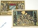 Notgeld De 2 Scheine Notgeld Simmern , Set mit 2 Scheinen , Tieste 6925.05.20 und 21 , von 1921 , Rheinland Verkehrsausgabe -