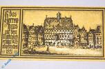 Serienscheine DE 50 Pf. F Notgeld Stuttgart , 50 Pfennig Schein F , Mehl Grabowski 1289.2 , von 1922 , Württemberg Seriennotgeld -