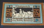 Notgeld De 75 Pf. Notgeld Thesdorf , 75 Pfennig Schein Mühle , Kennummer rot , Mehl Grabowski 1321.2 , Schleswig Holstein Seriennotgeld -