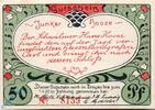 DE 50 Pf. Notgeld Treysa , 50 Pfennig Schein , Kn = rot , Mehl Grabowski 1340.1 a , Hessen Seriennotgeld -