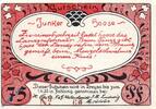 DE 75 Pf. Notgeld Treysa , 75 Pfennig Schein , Kn = braun , Mehl Grabowski 1340.1 b , von 1922 , Hessen Seriennotgeld -