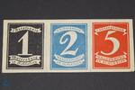 Notgeld DE 3-er Waldenburg , Notgeld Streifen mit 3 Scheinen in kfr. M-G 1371.11 , Schlesien -