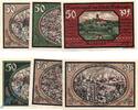 Serienscheine DE 6 Scheine kpl. Brandnotgeld Stadt Wasungen , Set mit 6 Scheinen in kfr. M/G 1384.1 -