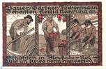 Serienscheine DE 1 Mk. Wedel , Notgeld 1 Mark Schein -Parkett- in kfr. M-G 1387.2 , Schleswig von 1921 -