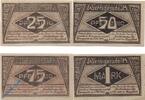 Notgeld DE 4 Scheine kpl. Wernigerode M/G 1408.1 , Notgeld Stadthallenbau Set mit 4 Scheinen in kfr. SA -