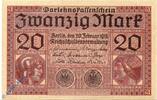 deutsches Kaiserreich 20 Mark Schein Reichsbanknote , 20 Mark Schein in kfr. DEU-62, Ros.55, P.57 -
