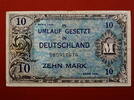 Alliierte Besatzung DE Ros. 203 a, 10 Mark Alliirte Militärbehörde von 1944, Forbes, gebraucht -