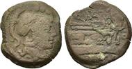 Roman Republic Q. Marcius Libo, Rome, 148 BC. Æ Triens Æ Triens 148 BC. s/ss