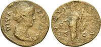 Roman Imperial Diva Faustina. (141 AD) AE  141 AD s