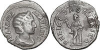 Roman Empire  Julia Mamaea, mother of Severus Alexander (died 235 AD). AR Denarius, 228 AD VF