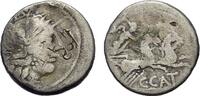 Roman Republic C. Porcius Cato. 123 B.C. Denarius Denarius 123 B.C. s