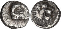 Circa 4th century BC Greek. Karia, uncertain mint AR Tetartemorion.
