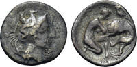 Greek  Italy, Southern Apulia, Tarentum, c. 325-280 BC. AR Diobol s