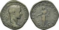 Roman Imperial  Severus Alexander (222-235). Æ Sestertius VF