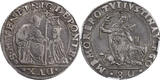 Venice Venedig Venezia 80 Soldi with St. Justina 1578-85 Nicolo da Ponte Rare NGC EF-40