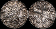 England / Barnstaple Cnut (1016-1035) Quatrefoil-Typ, Ælfgar, Selten! Penny (1016-23) VF