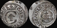 Livonia / Riga Solidus Swedish Occupation, Kristina (1632-1654) -