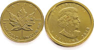 Canada 5 Dollars 2010 Maple leaf 1/10 Oz. - Elizabeth II Gold unz 302.57 £  +  14.69 £ shipping