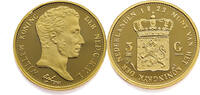 Nederland 3 Gulden 1822 Willem I - Restrike PP 208.20 £  +  21.64 £ shipping
