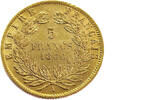 France 5 Francs Napoleon III - Gold -