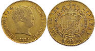 Spain 80 Reales Ferdinand VII - Gold -